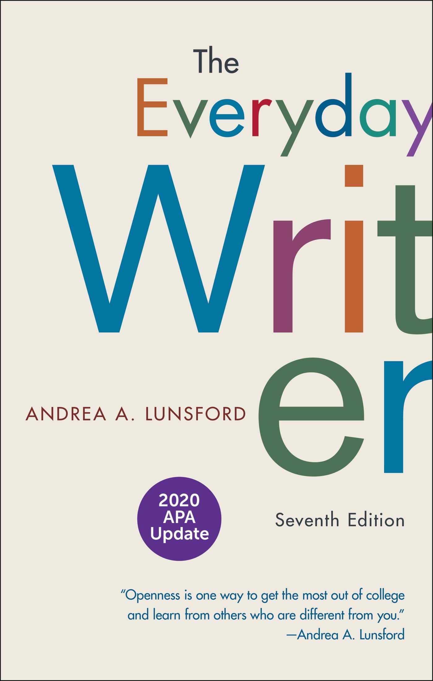 The Everyday Writer with 2020 APA Update — used book cover