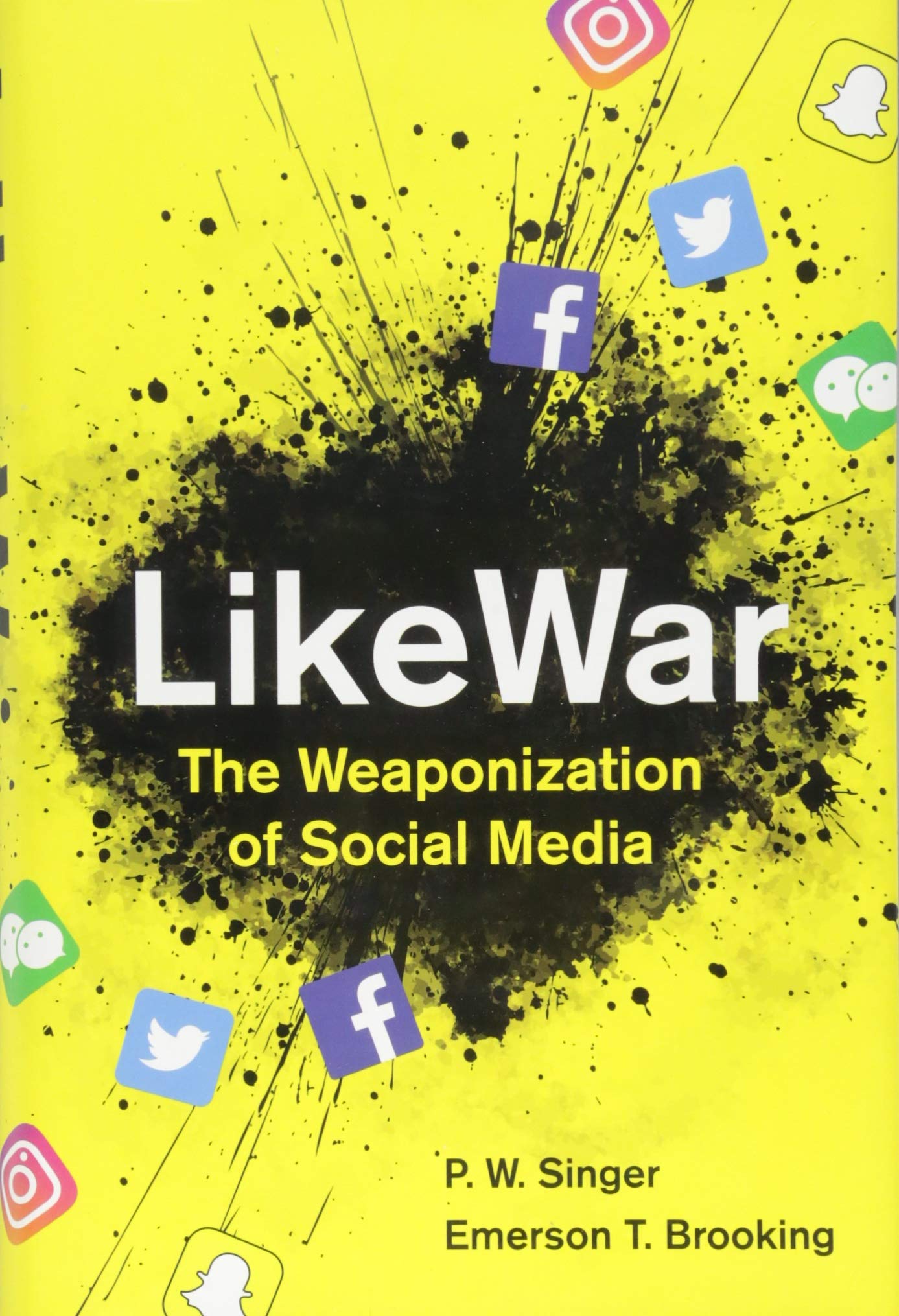 LikeWar: The Weaponization of Social Media — used book cover