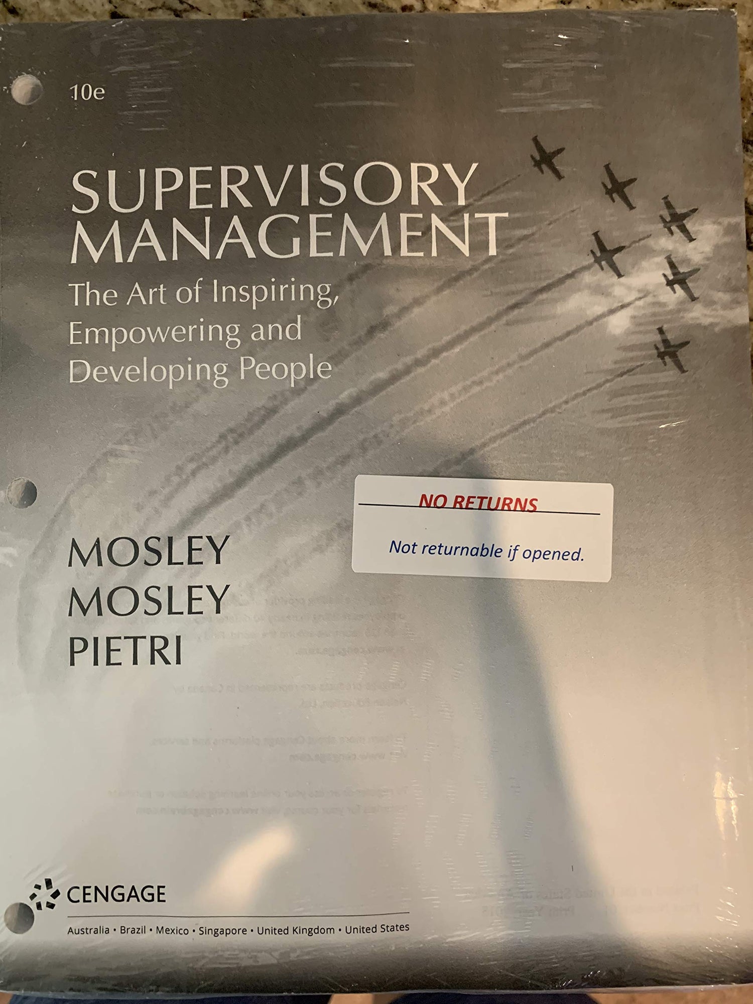 Supervisory Management:The Art of Inspiring, Empowering, and Developing, Loose-leaf Version 10th Edition — used book cover