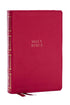 NKJV, Compact Center-Column Reference Bible, Dark Rose Leathersoft, Red Letter, Comfort Print — used book cover