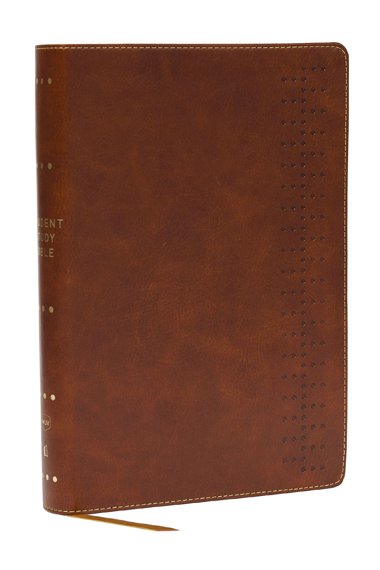 Student Study Bible: A Guide to Knowing and Living God’s Word (NKJV, Brown Leathersoft, Red Letter, Comfort Print)