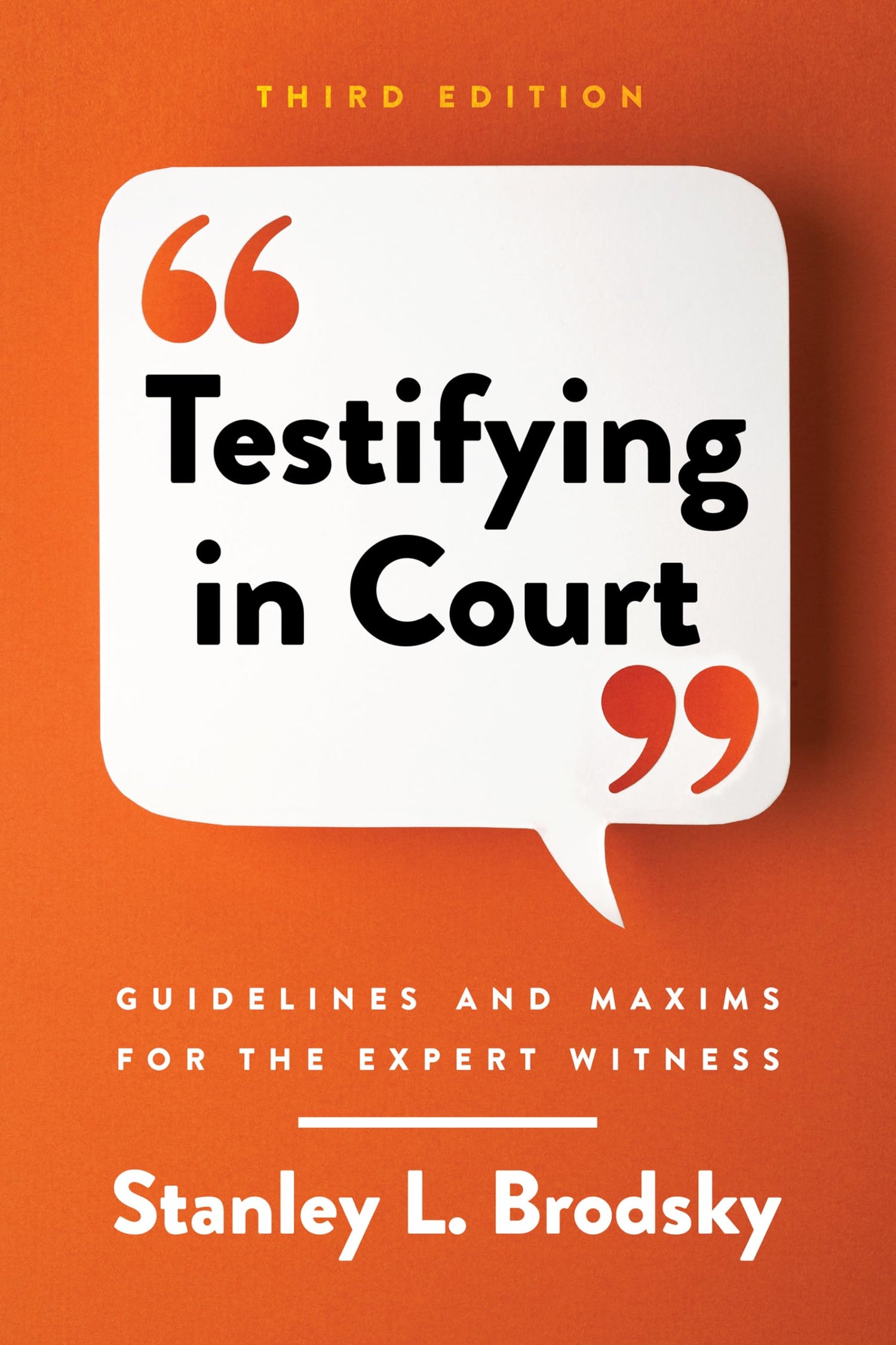 Testifying in Court — used book cover
