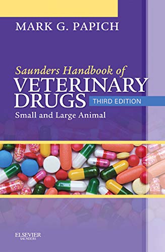 Saunders Handbook of Veterinary Drugs — used book cover