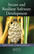 Secure and Resilient Software Development — used book cover