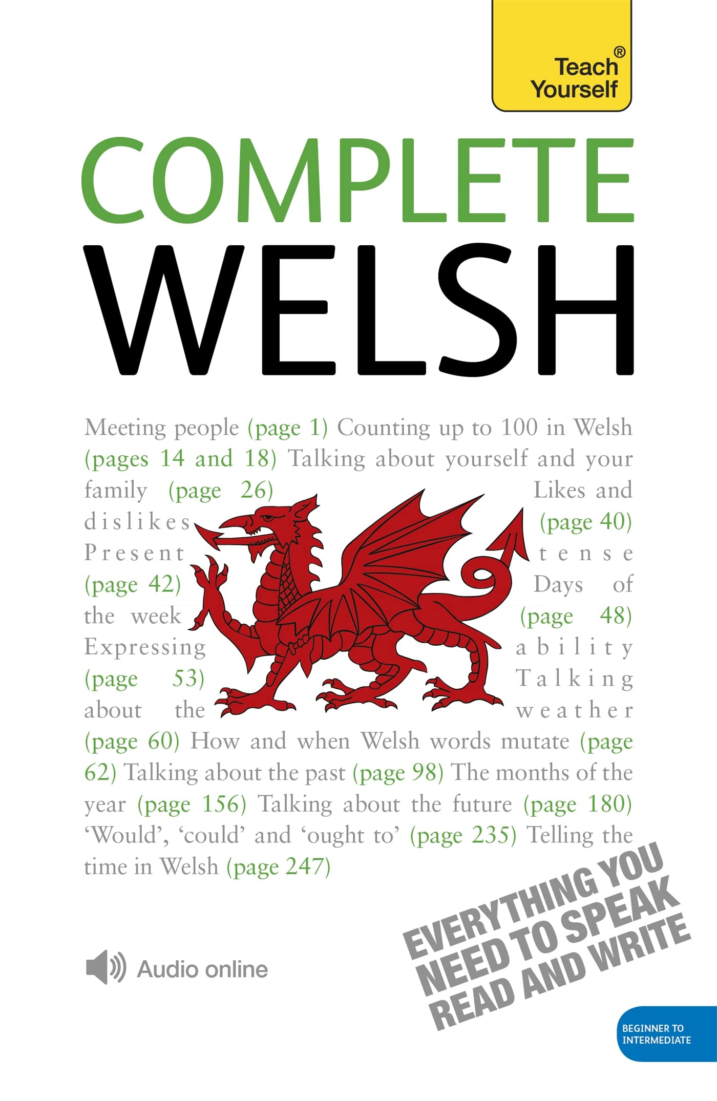 Complete Welsh Beginner to Intermediate Course: Learn to read, write, speak and understand a new language (Teach Yourself)