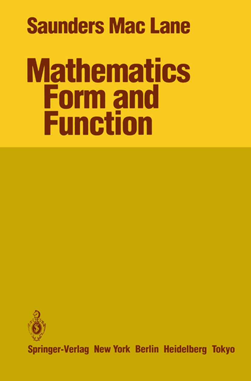 Mathematics Form and Function — used book cover