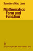 Mathematics Form and Function — used book cover