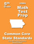 Iowa 5th Grade Math Test Prep — used book cover