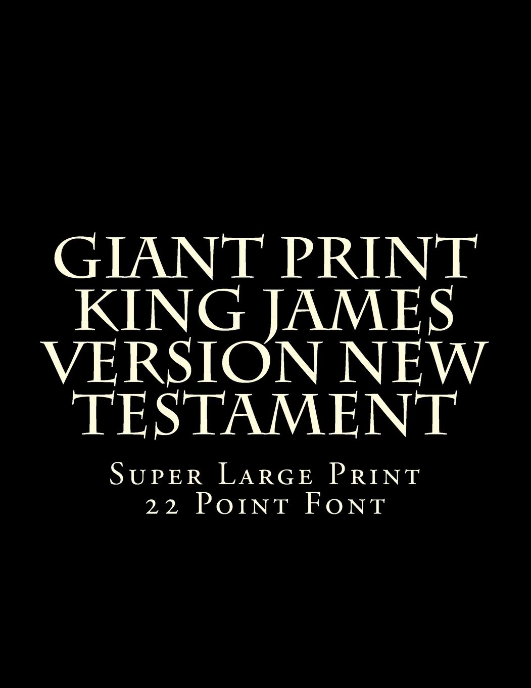 Giant Print King James Version New Testament — used book cover