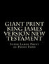 Giant Print King James Version New Testament — used book cover