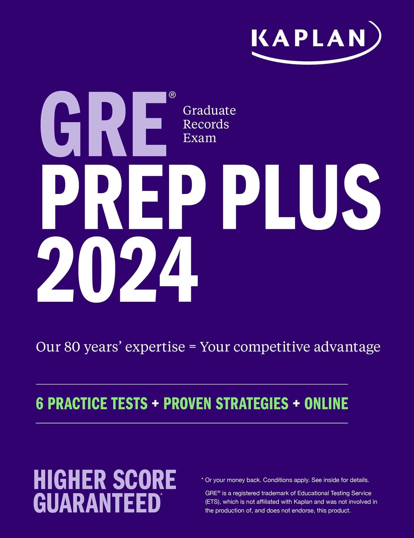 GRE Prep Plus 2024 — used book cover