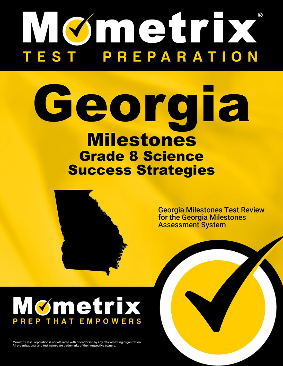 Georgia Milestones Grade 8 Science Success Strategies Study Guide — used book cover