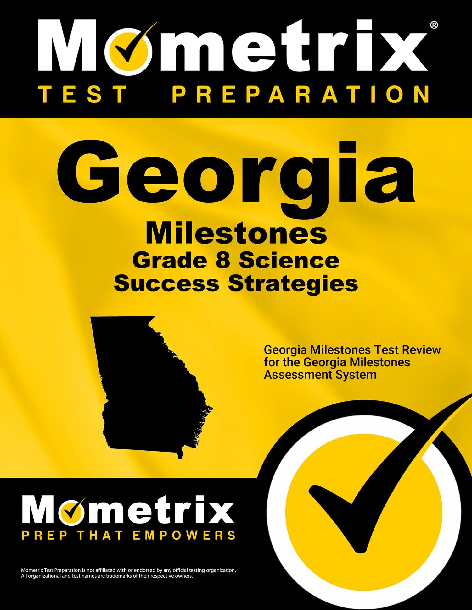 Georgia Milestones Grade 8 Science Success Strategies Study Guide — used book cover