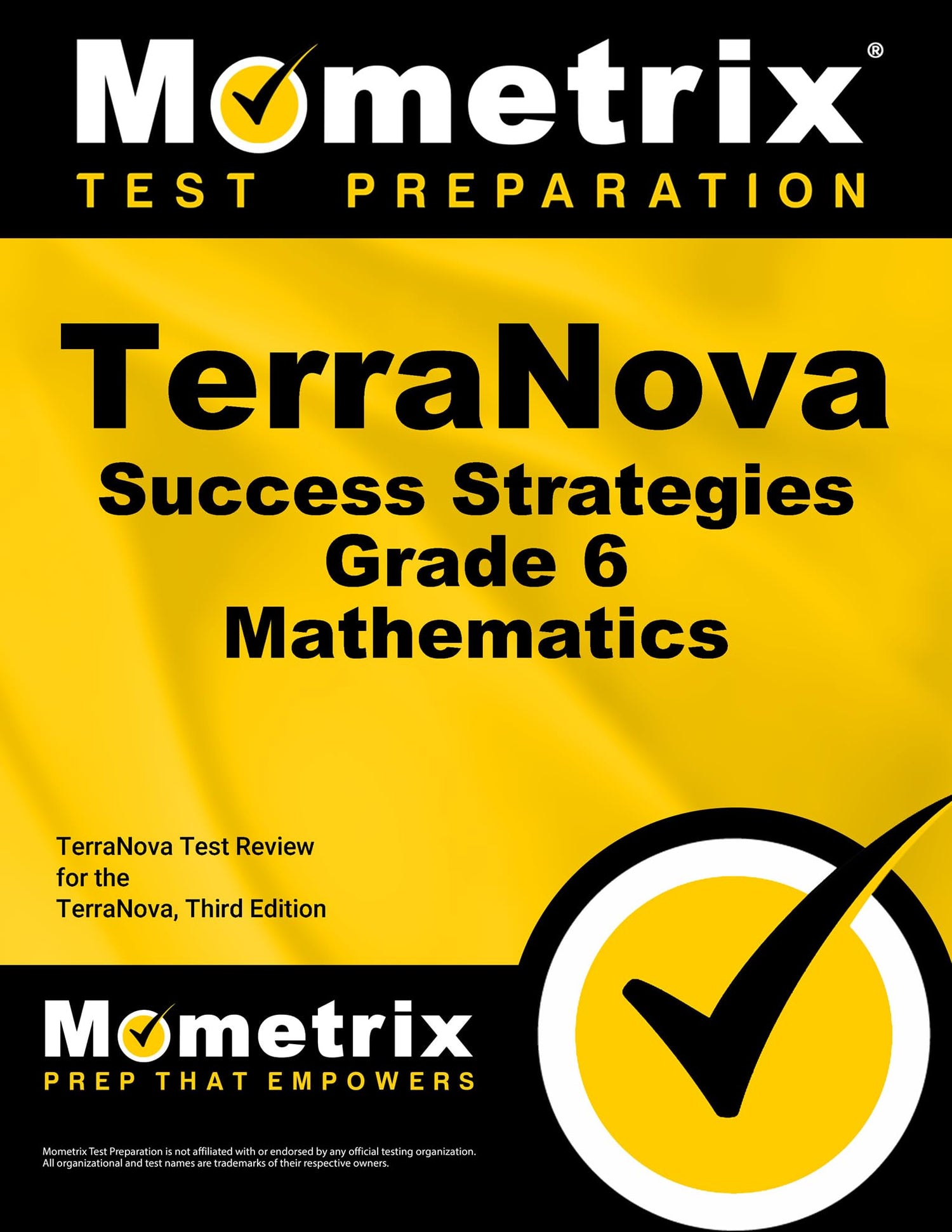 TerraNova Success Strategies Grade 6 Mathematics Study Guide — used book cover