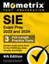 SIE Exam Prep 2023 and 2024 - 3 Full-Length Practice Tests, Secrets Study Guide Book for the FINRA Securities Industry Essentials — used book cover