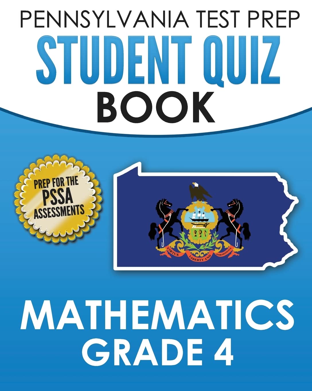 PENNSYLVANIA TEST PREP Student Quiz Book Mathematics Grade 4 — used book cover