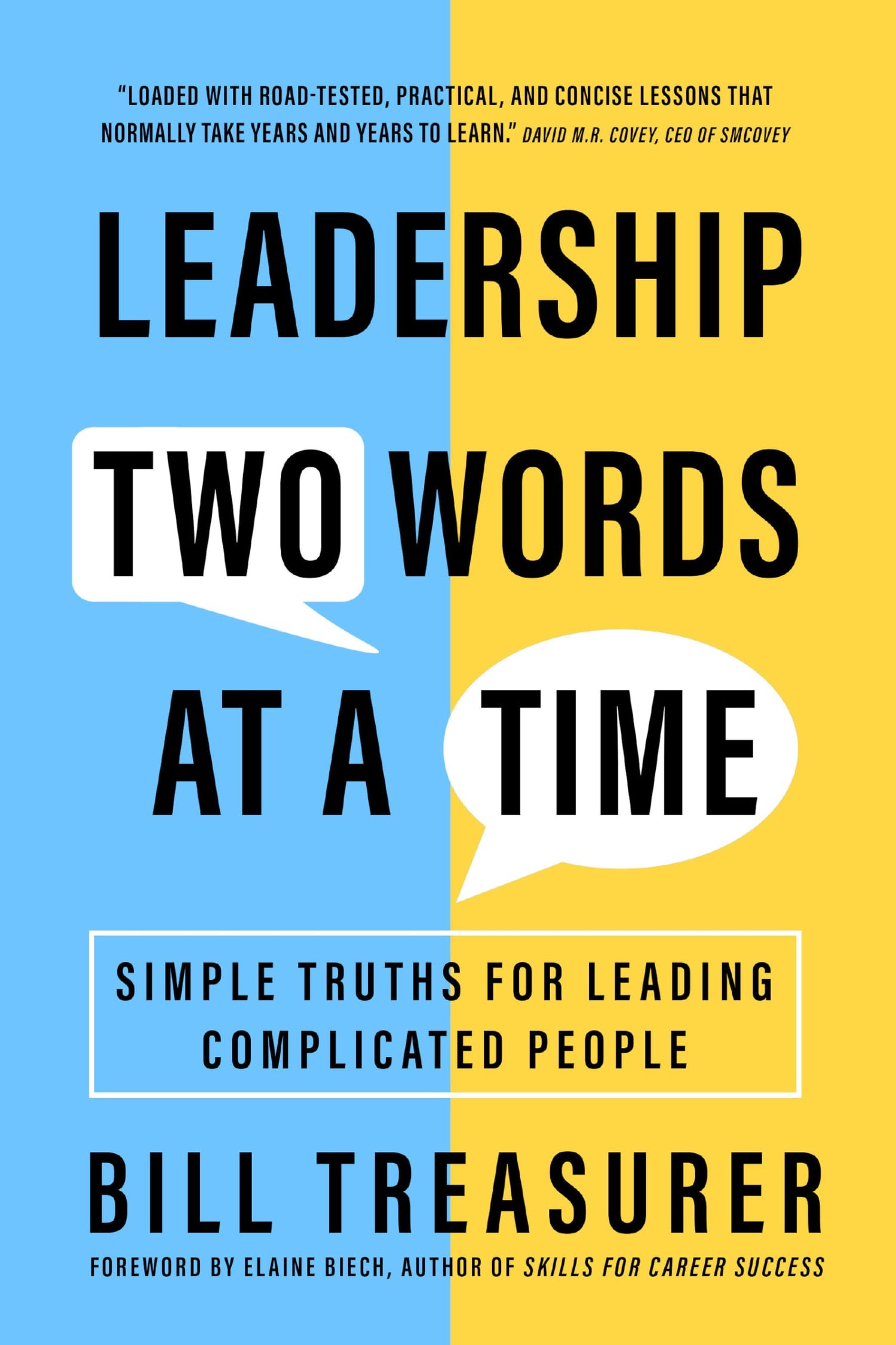 Leadership Two Words at a Time — used book cover