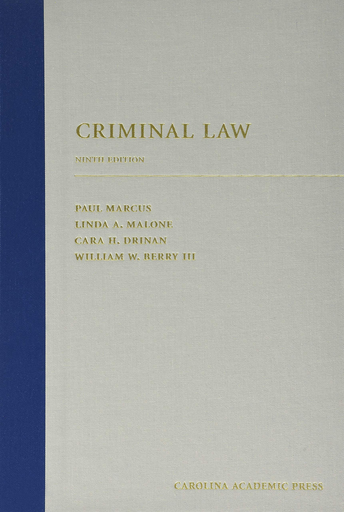 Criminal Law — used book cover