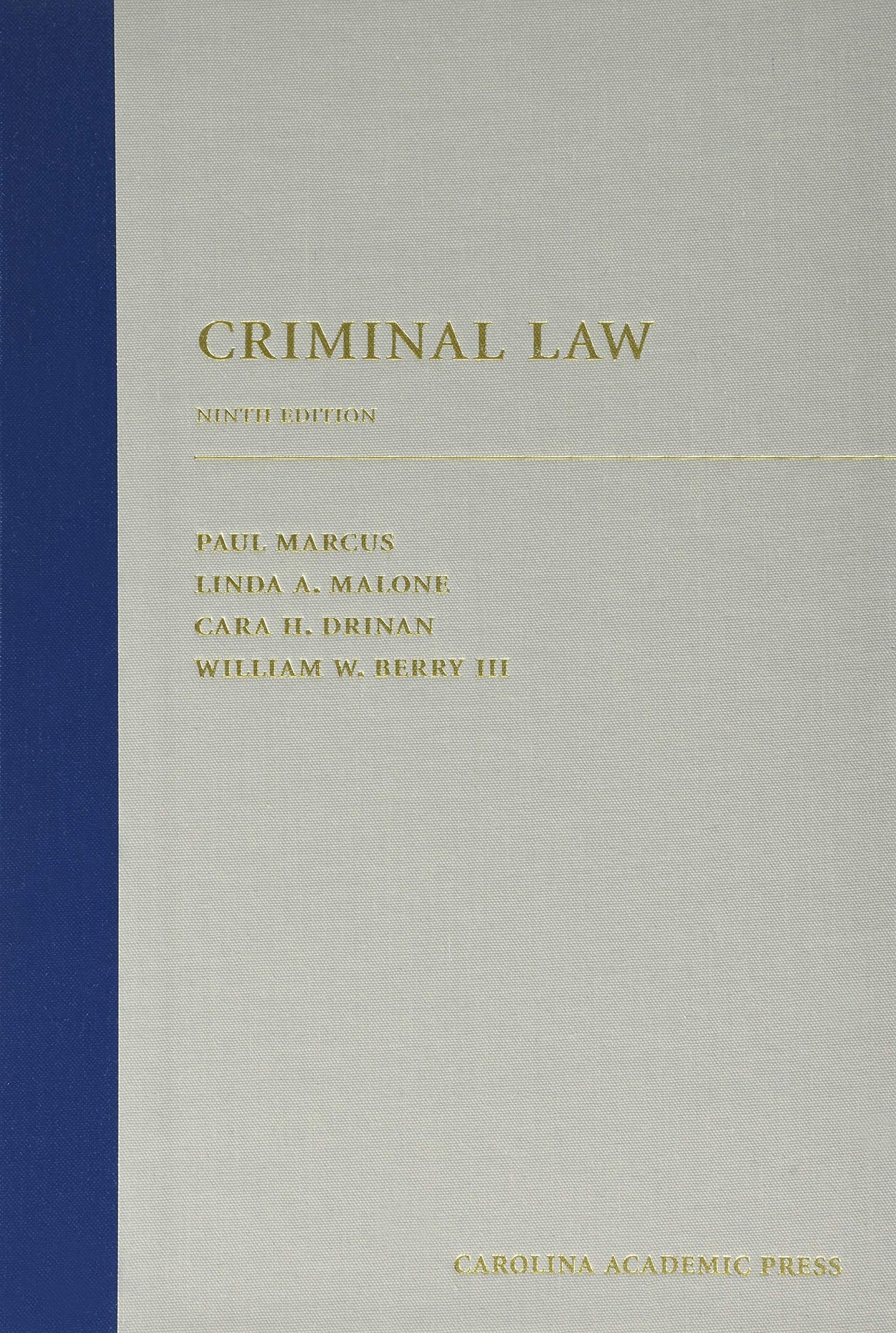 Criminal Law — used book cover