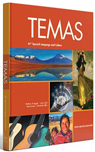 Temas, 2nd Edition, Temas Student Textbook Temas Supersite Plus (vText) Code AP® Spanish Test Prep Worktext Supersite Plus Code — used book cover