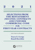 Selections from the Restatement (Second) Contracts and Uniform Commercial Code for First-Year Contracts — used book cover
