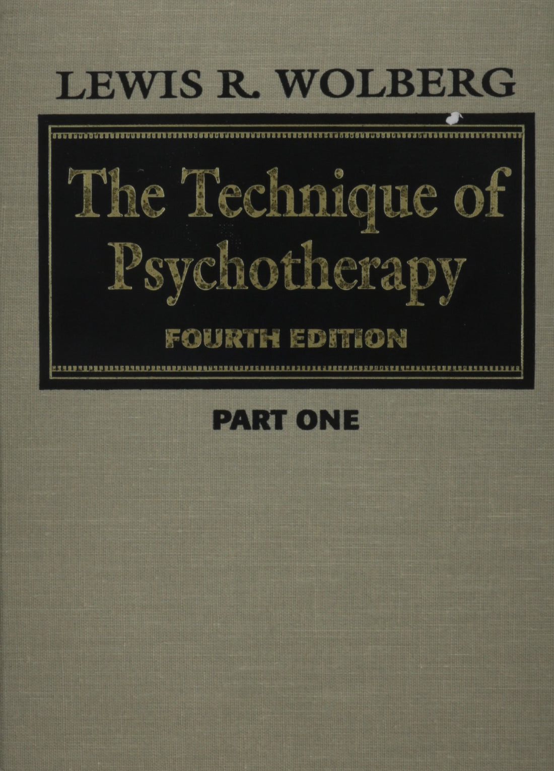 The Technique of Psychotherapy — used book cover