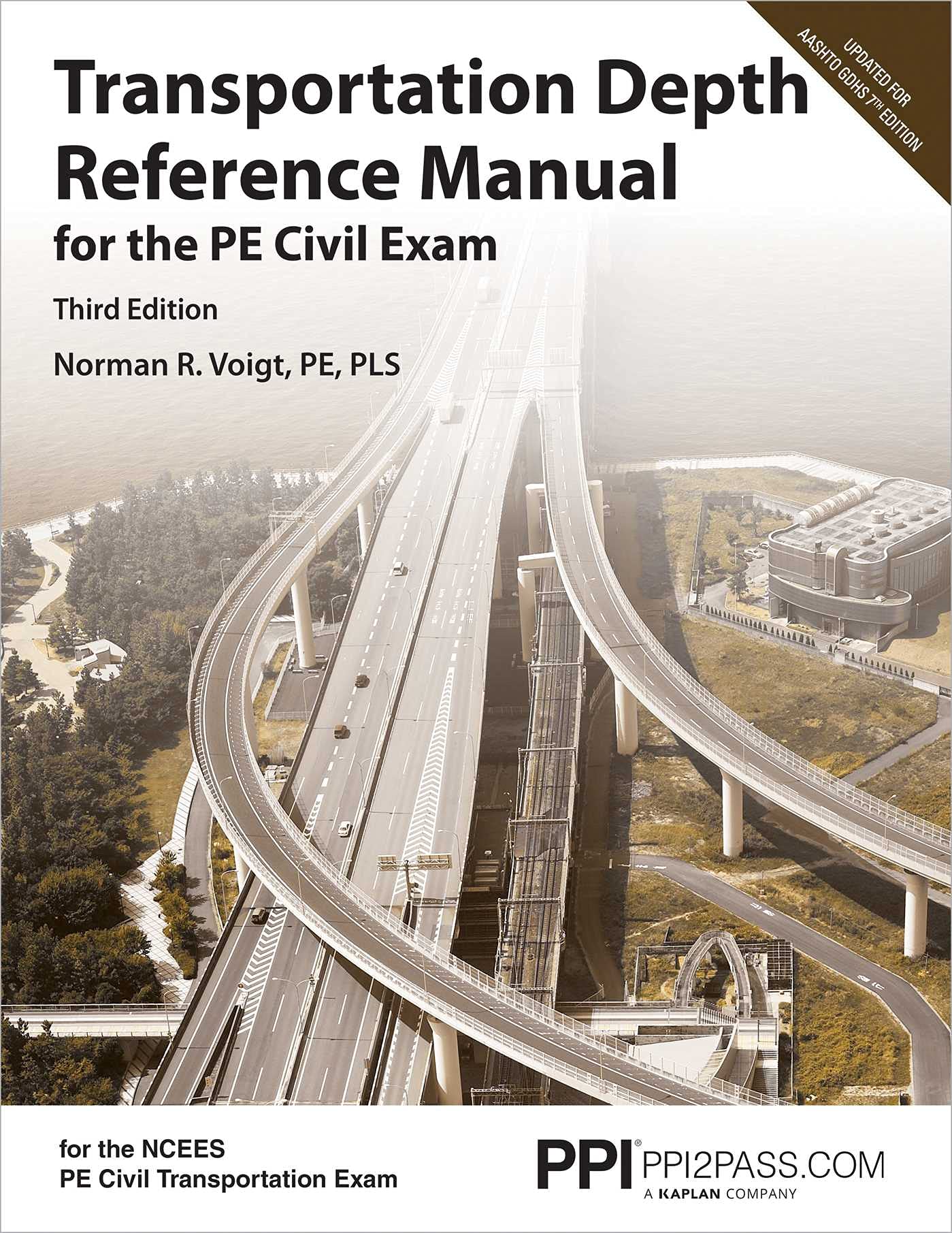 PPI Transportation Depth Reference Manual for the PE Civil Exam, 3rd Edition – A Complete Reference Manual for the NCEES PE Civil Transportation Exam