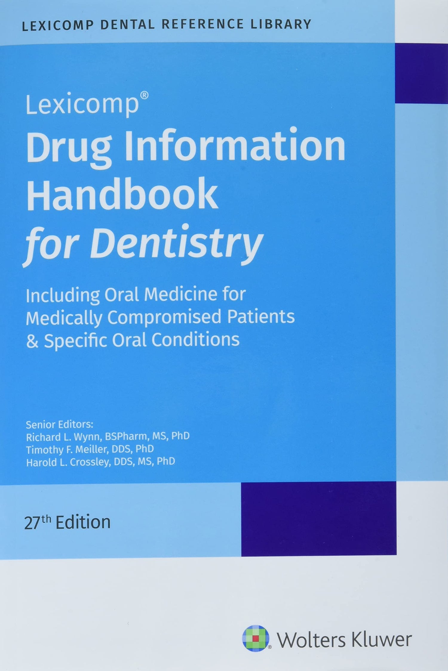 Drug Information Handbook for Dentistry — used book cover