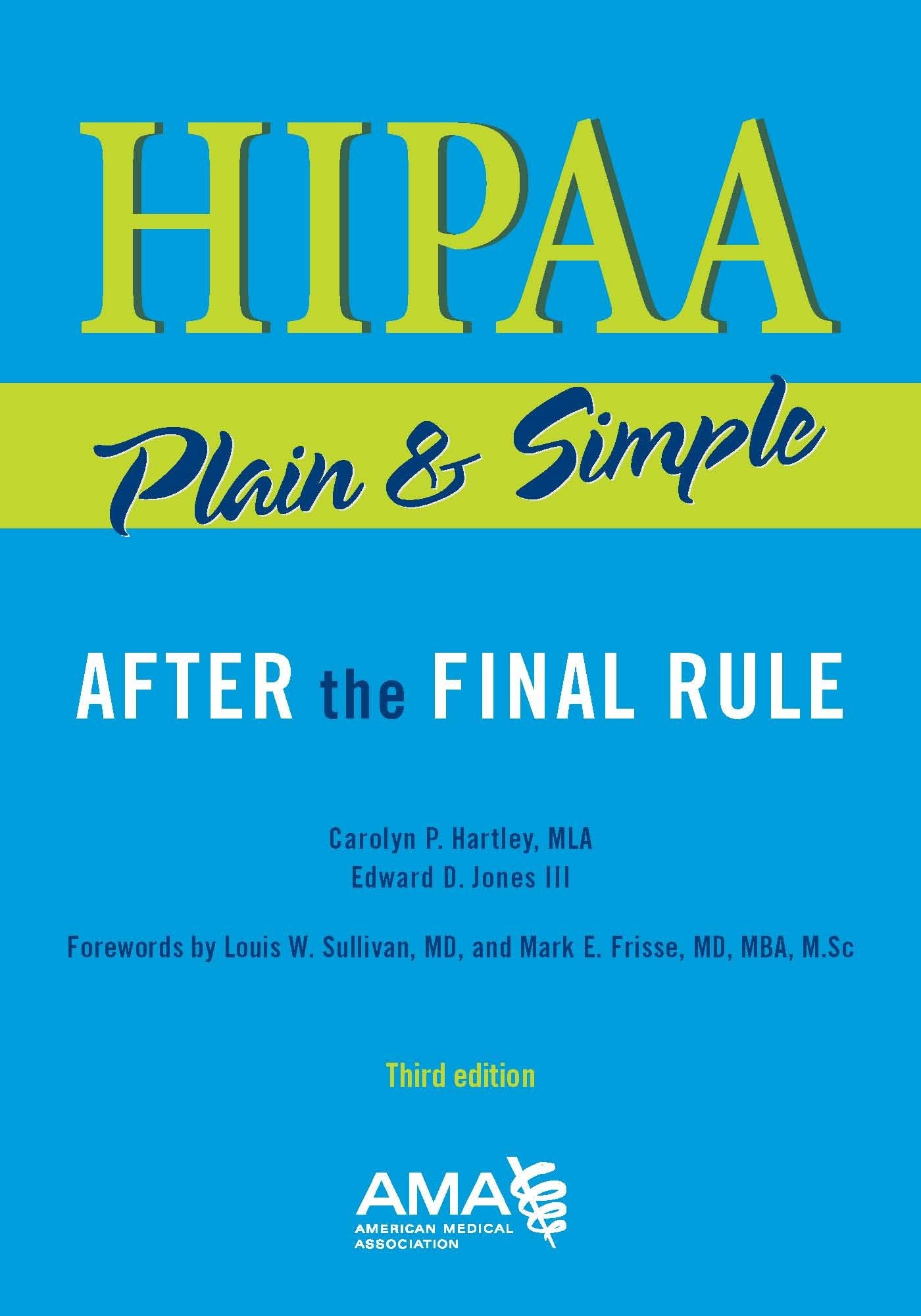 HIPAA Plain &amp; Simple — used book cover