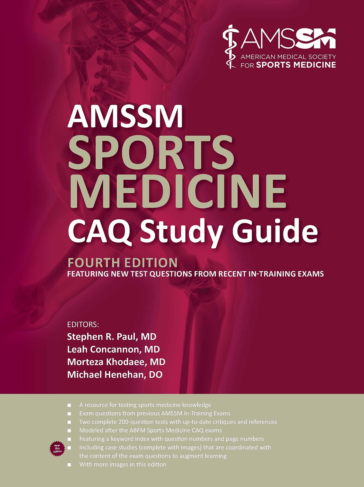 AMSSM Sports Medicine CAQ Study Guide — used book cover
