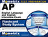 AP English Language and English Literature Exam Flashcard Study System — used book cover