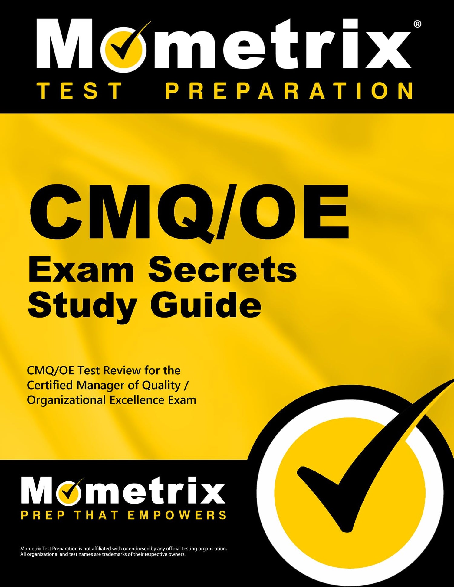 CMQ/OE Exam Secrets Study Guide — used book cover