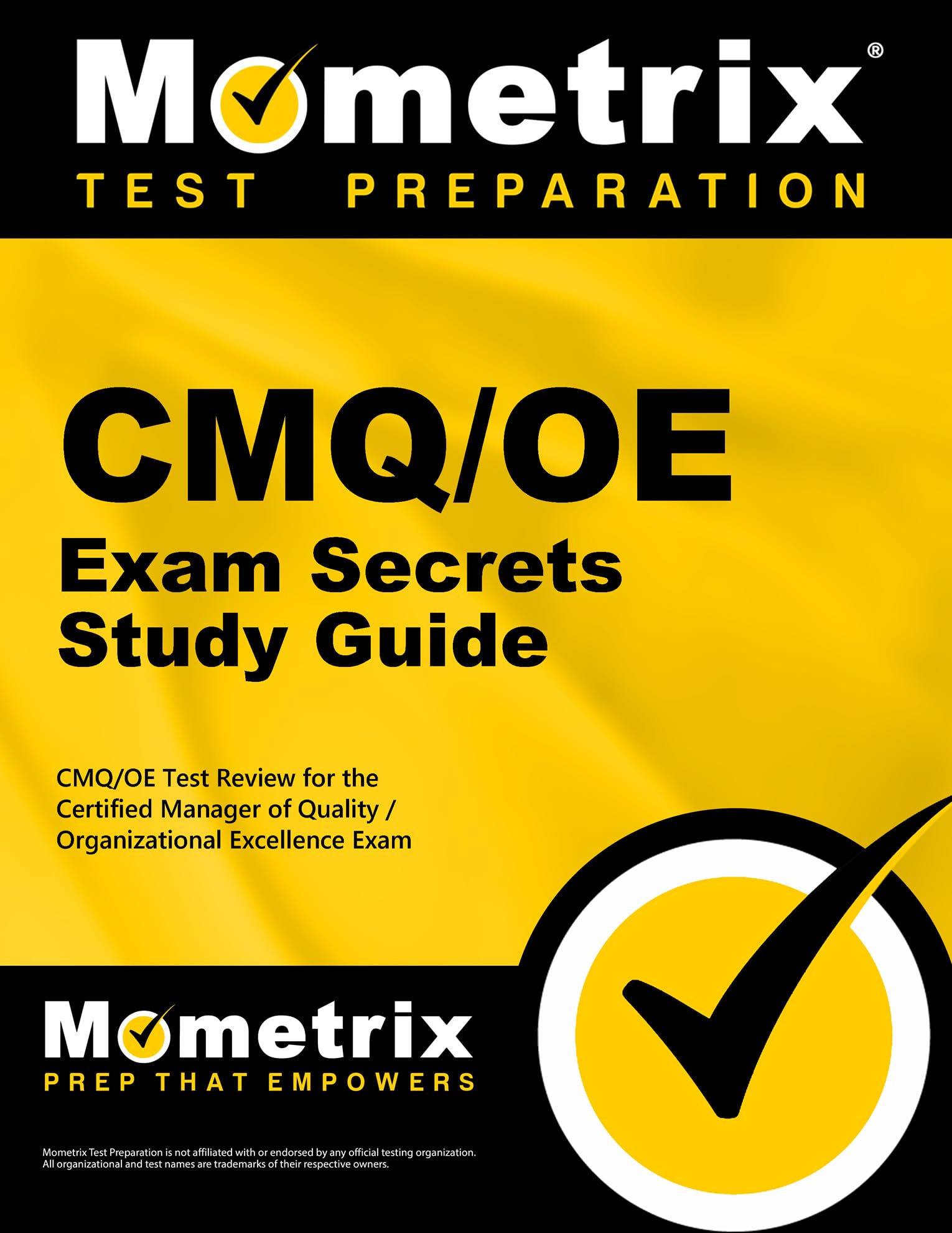 CMQ/OE Exam Secrets Study Guide — used book cover