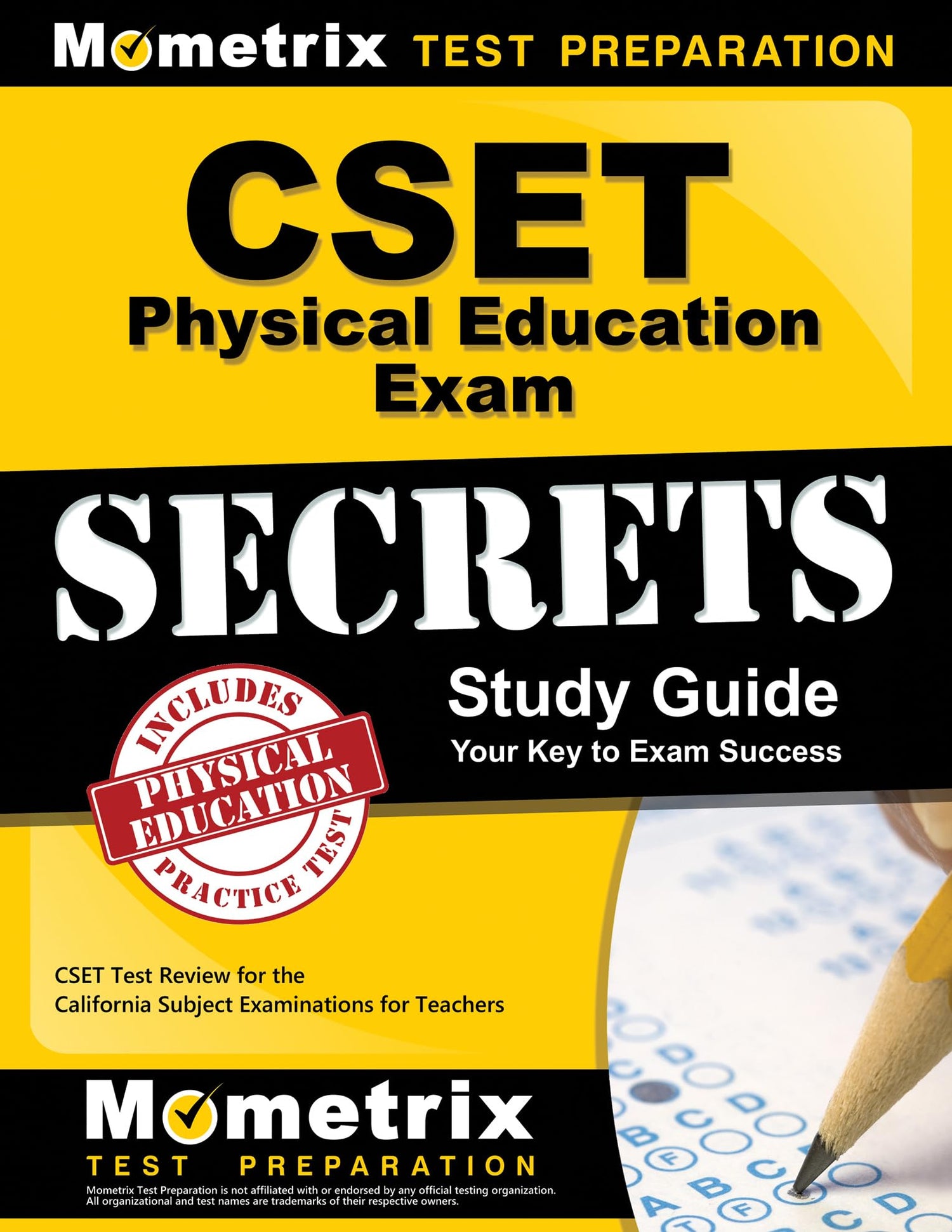 CSET Physical Education Exam Secrets Study Guide — used book cover