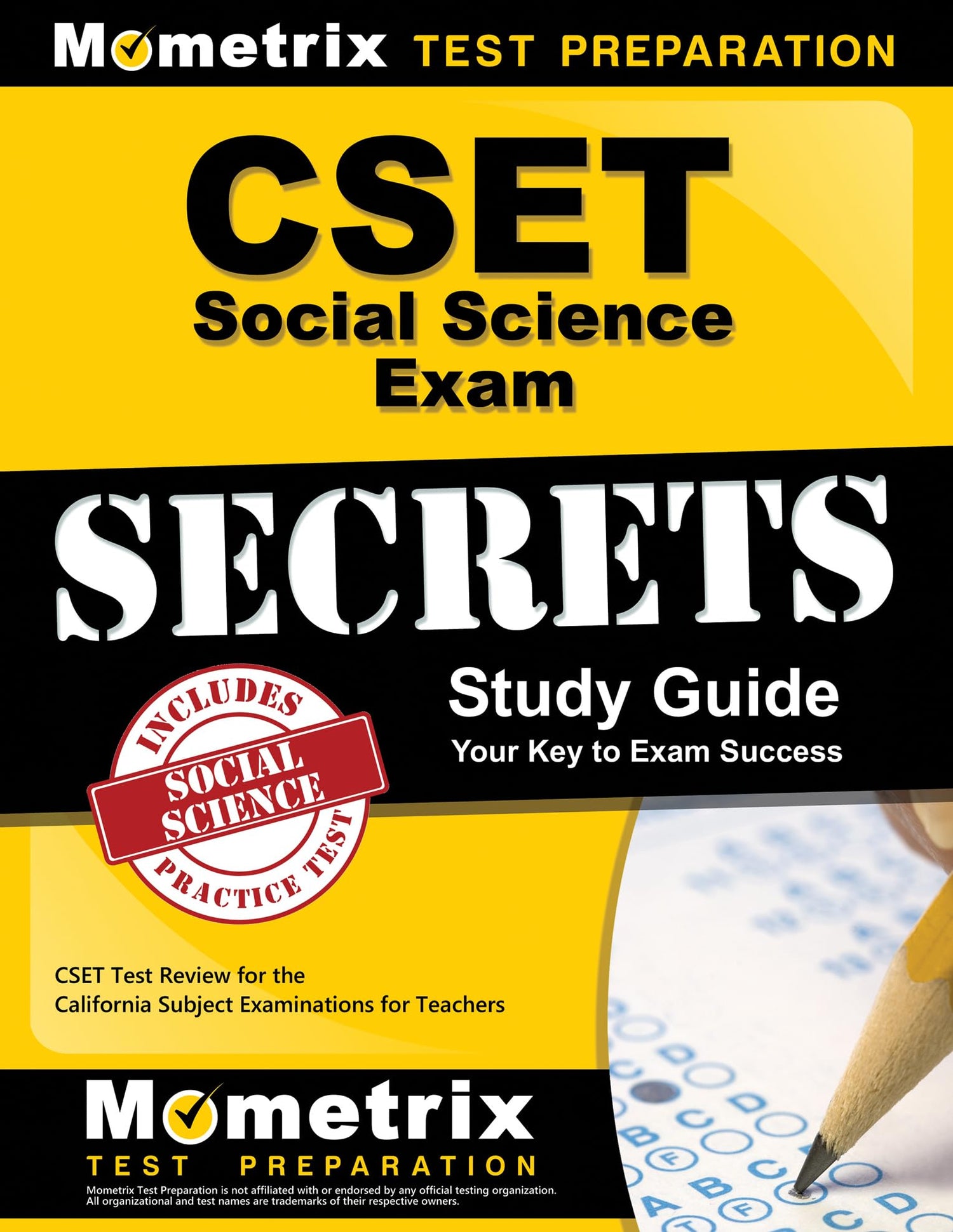 CSET Social Science Exam Secrets Study Guide — used book cover