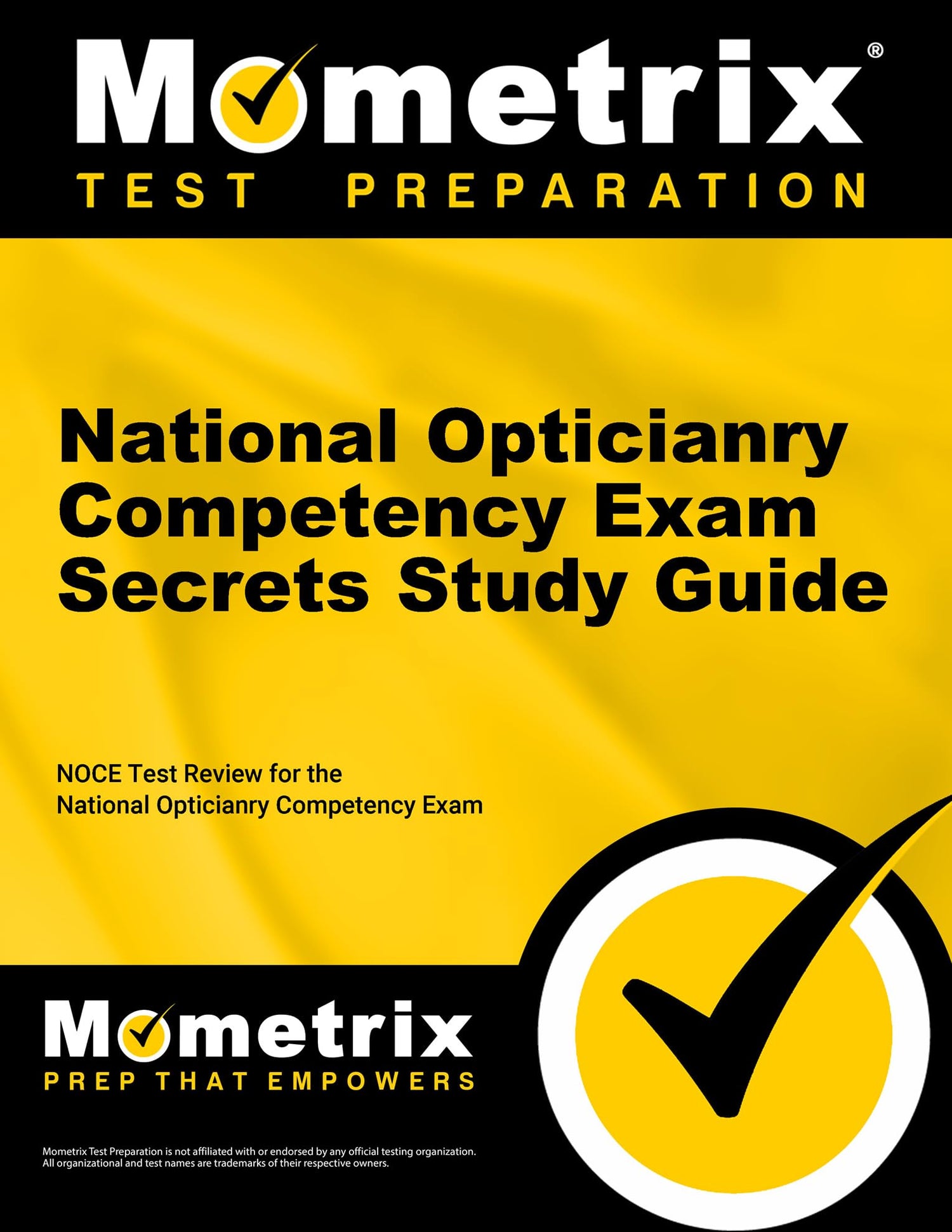 National Opticianry Competency Exam Secrets Study Guide — used book cover