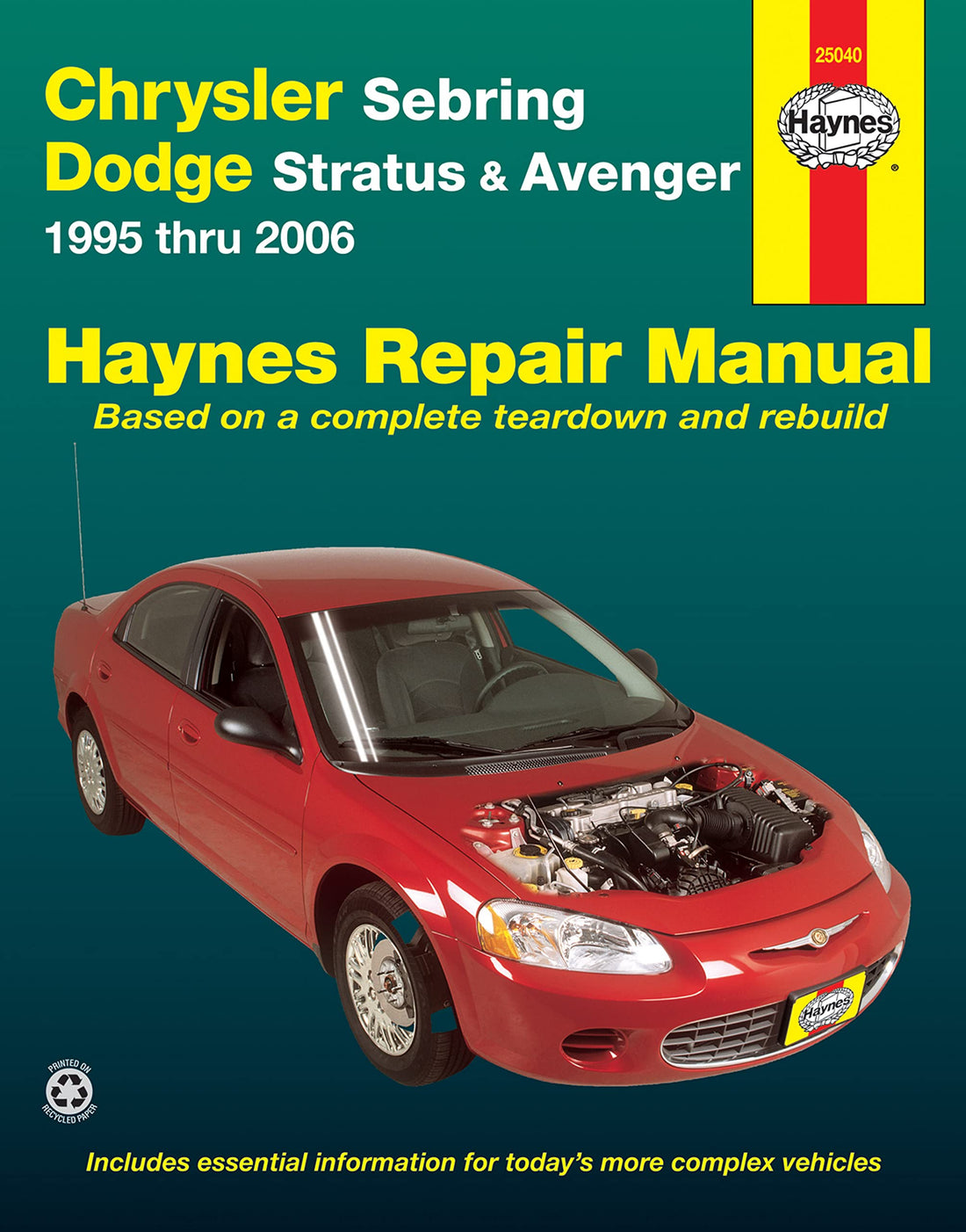 Chrysler Sebring &amp; Dodge Stratus &amp; Avenger (95-06) Haynes Repair Manual (Does not include information specific to Flexible Fuel Vehicles. Includes coverage apart from specific exclusion noted)