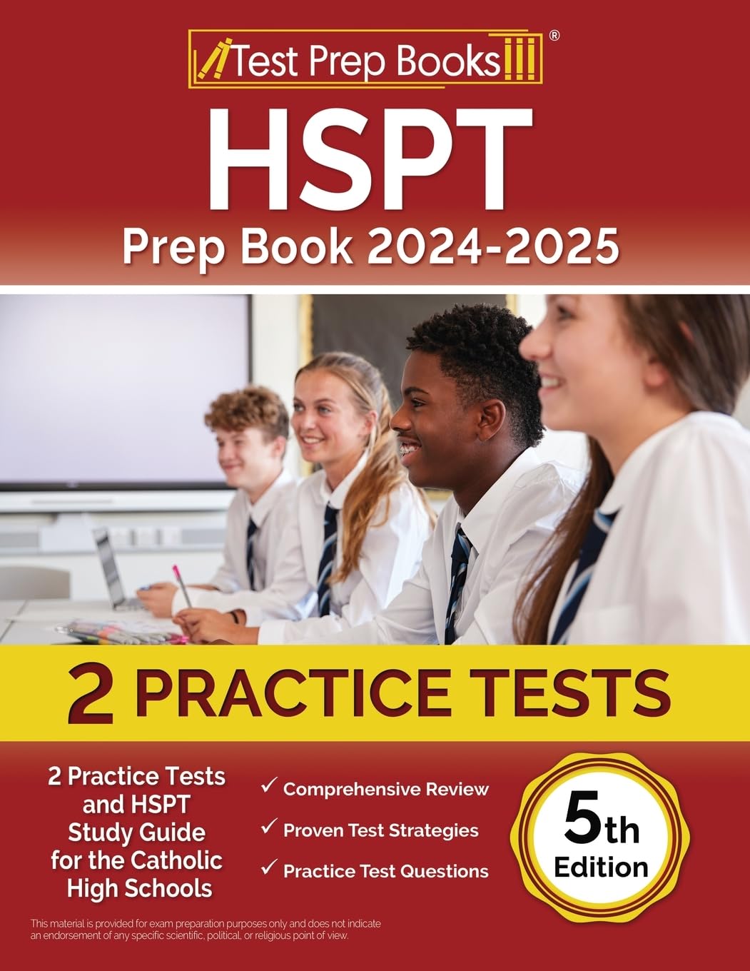 HSPT Prep Book 2024-2025 — used book cover