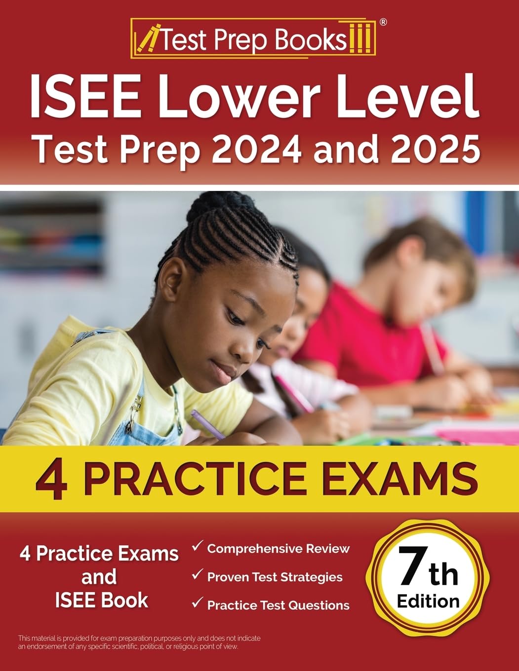 ISEE Lower Level Test Prep 2024 and 2025 — used book cover
