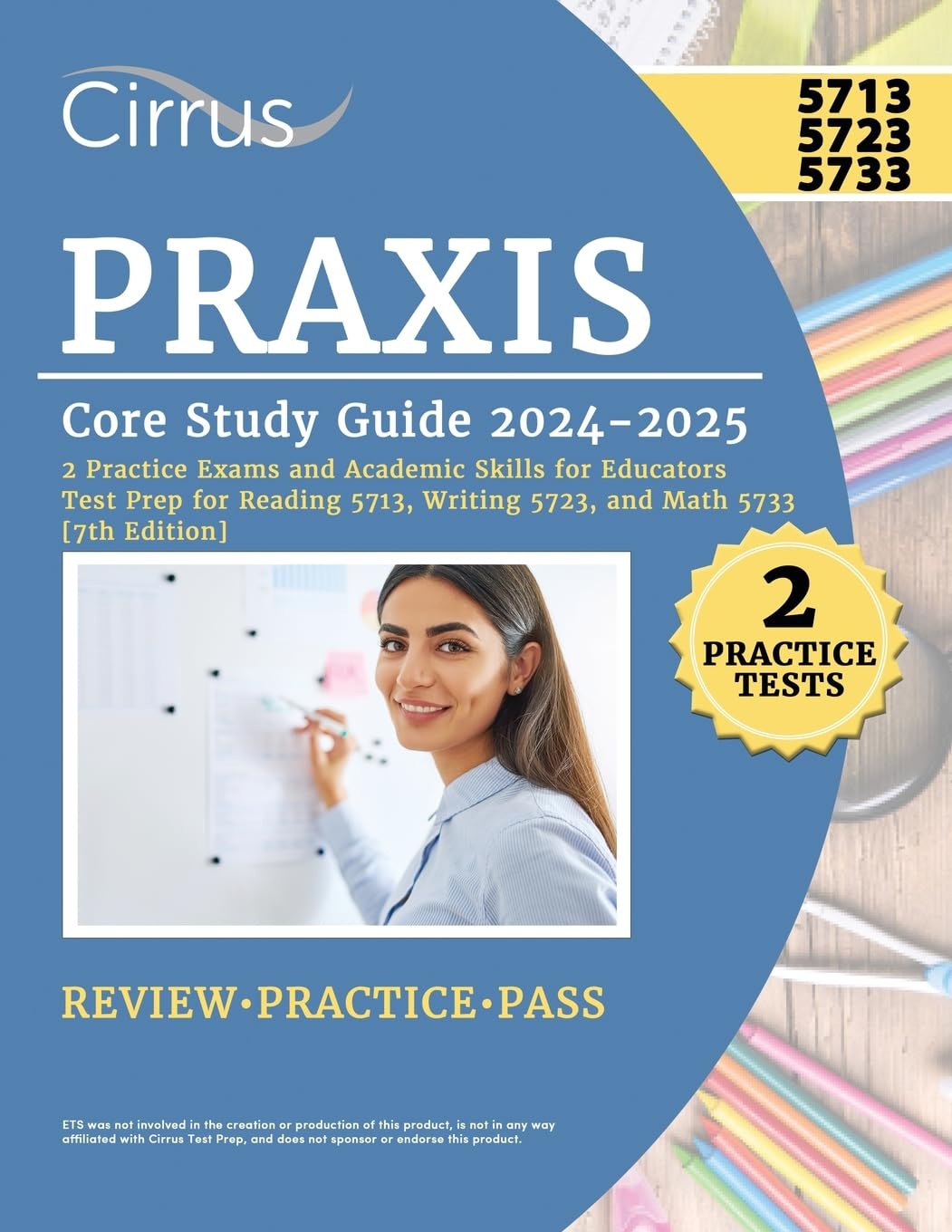 Praxis Core Study Guide 2024-2025 — used book cover
