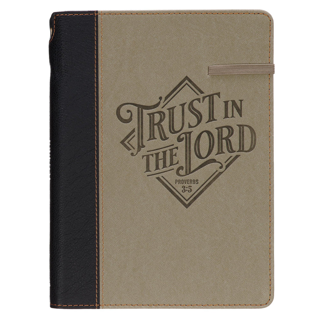 Christian Art Gifts Inspirational Elastic Closure Journal w/Pen Holder, Trust in the Lord - Prov. 3 — used book cover