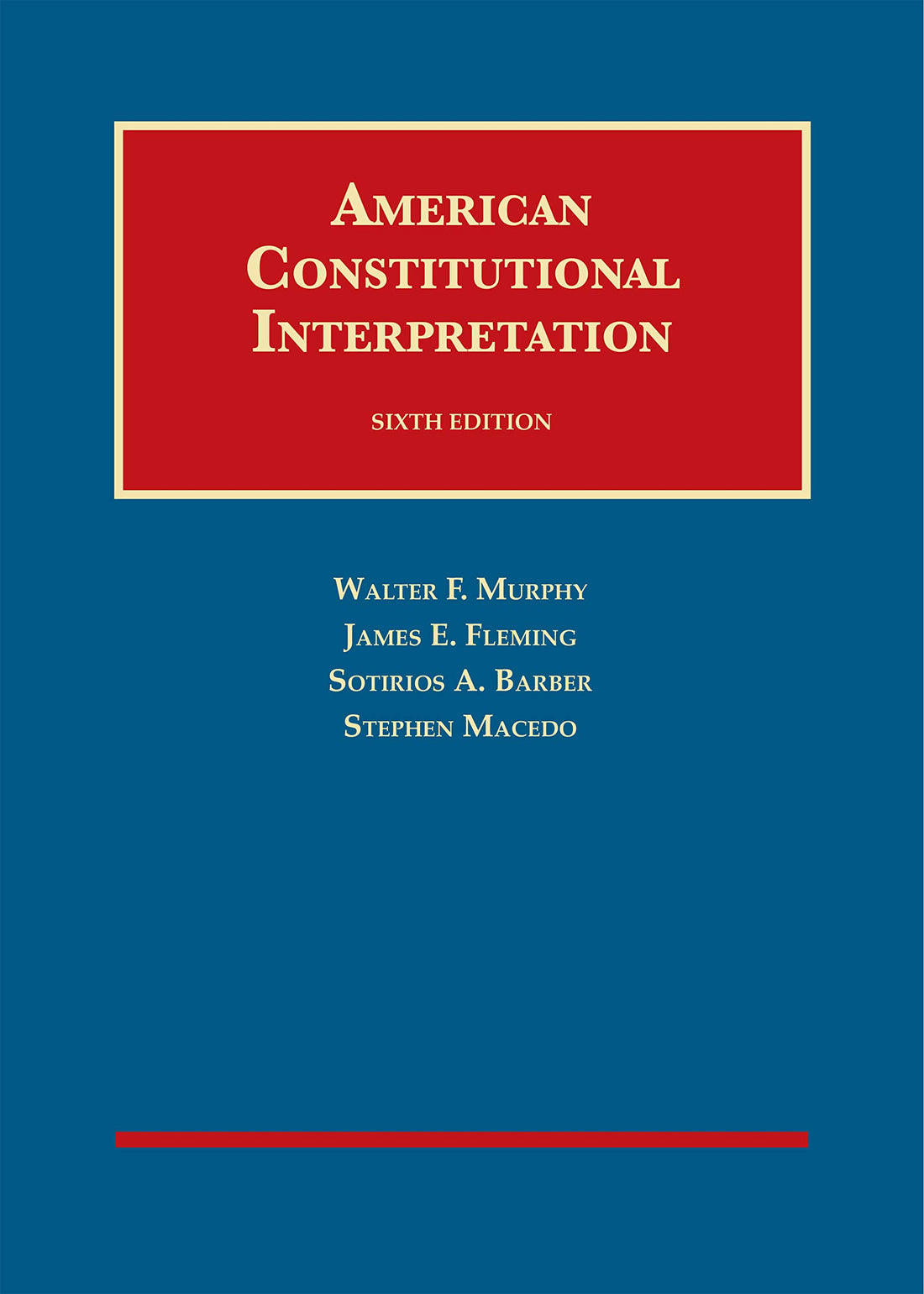 American Constitutional Interpretation — used book cover