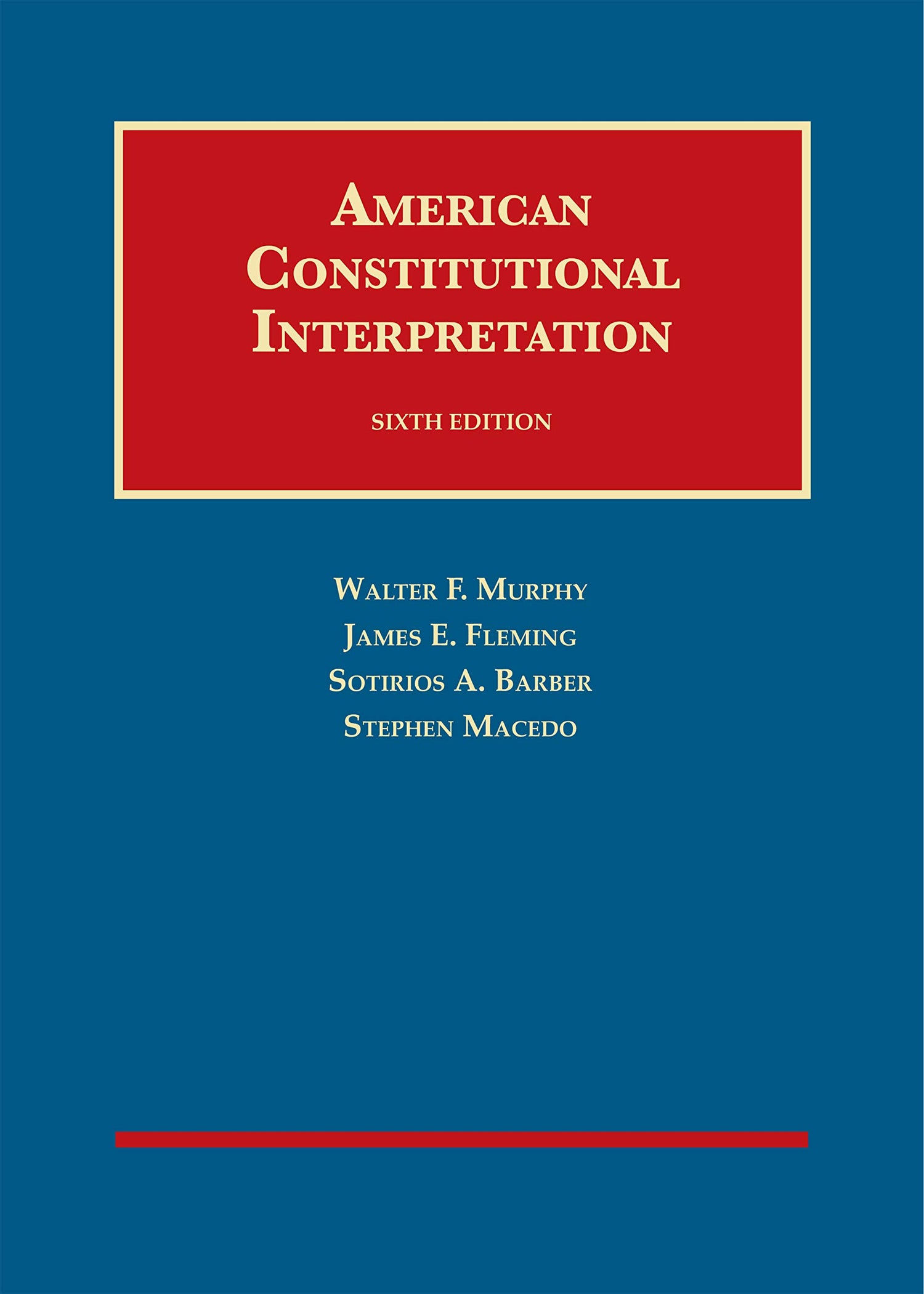 American Constitutional Interpretation — used book cover