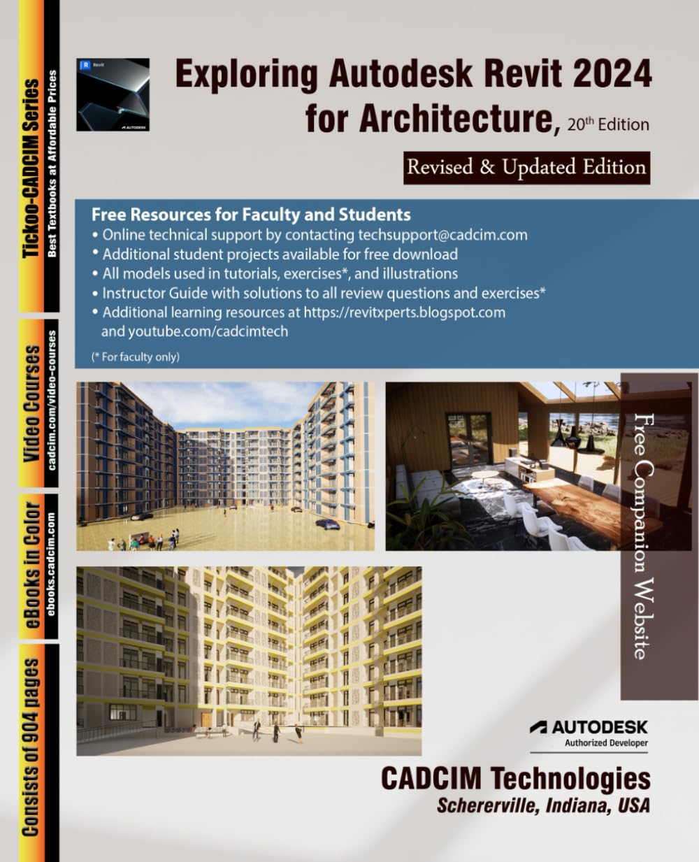 Exploring Autodesk Revit 2024 for Architecture, 20th Edition — used book cover