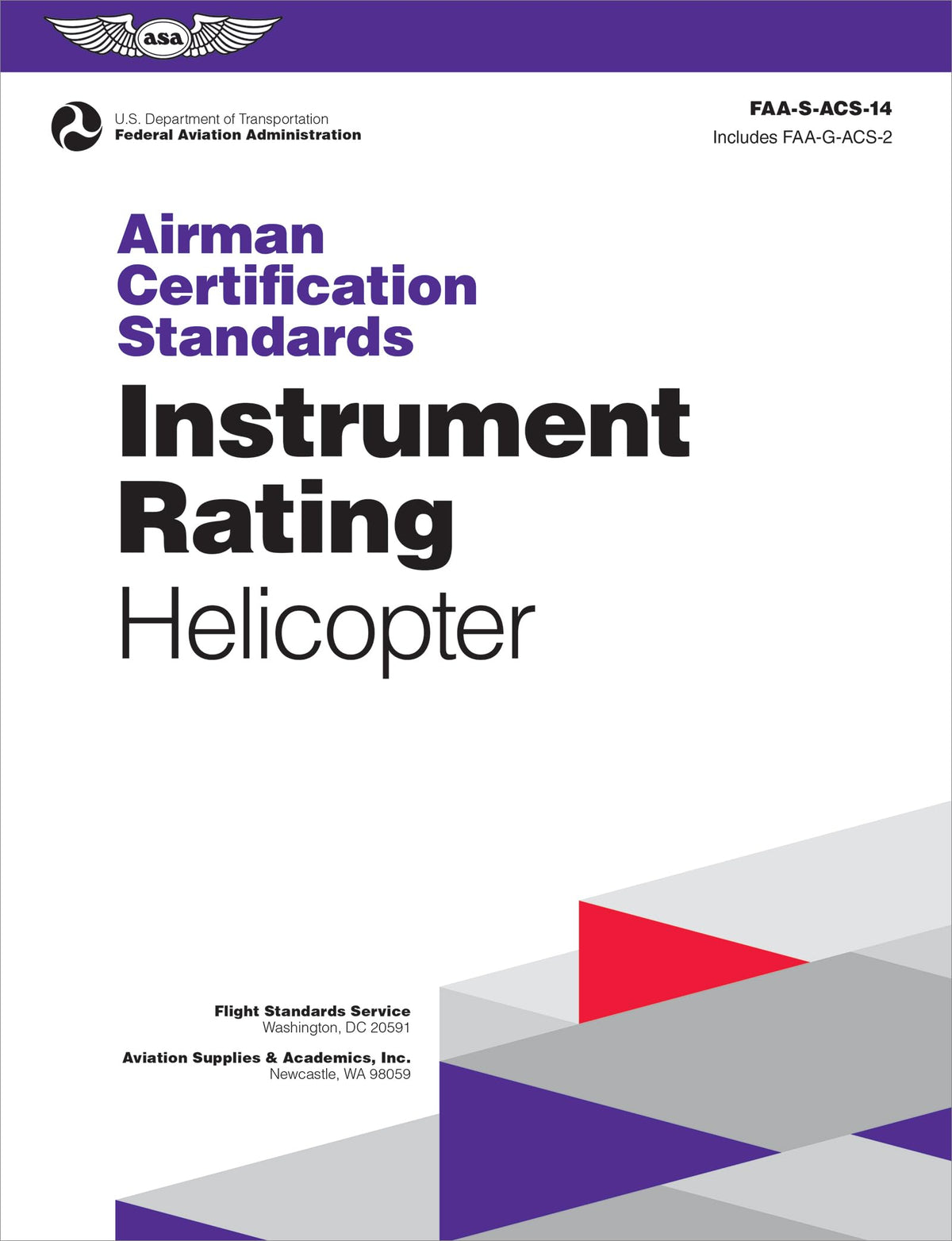 Airman Certification Standards: Instrument Rating - Helicopter (2026): FAA-S-ACS-14 (ASA ACS Series)
