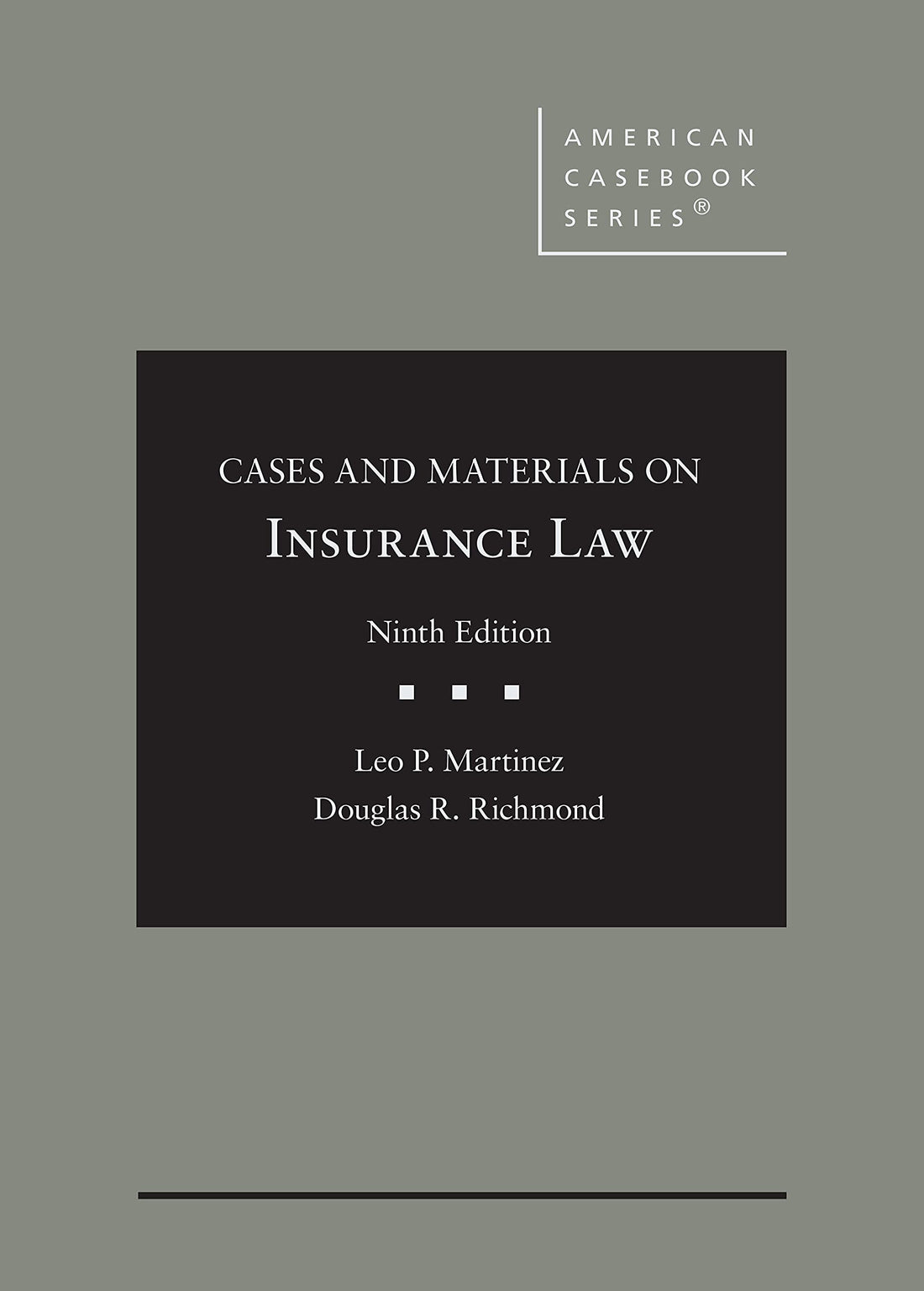Cases and Materials on Insurance Law — used book cover