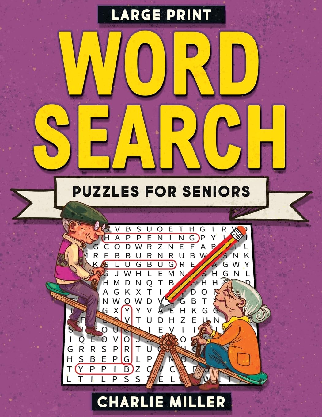 Large Print Word Search Puzzles for Seniors — used book cover