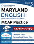 MCAP Online Assessments and Grade 3 English Language Arts Literacy (ELA) Practice Workbook, Student Copy — used book cover