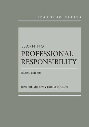 Learning Professional Responsibility — used book cover