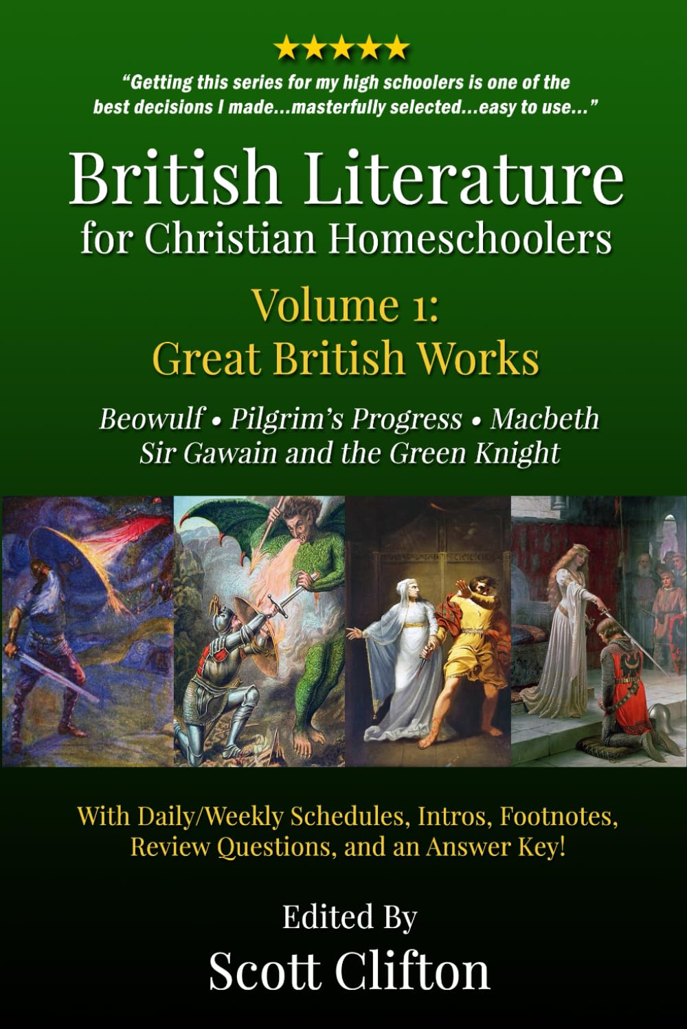 British Literature for Christian Homeschoolers, Volume 1 — used book cover